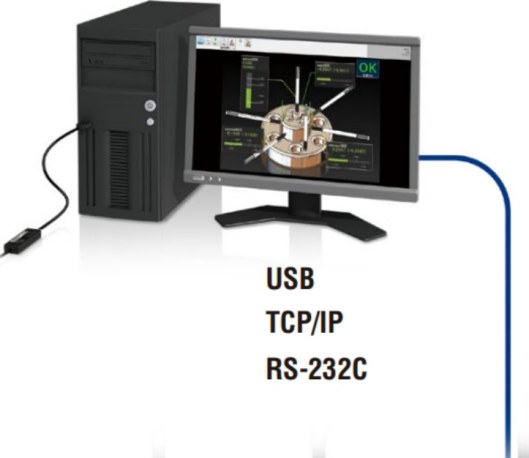 PC connection: USB / TCP-IP / RS-232C
