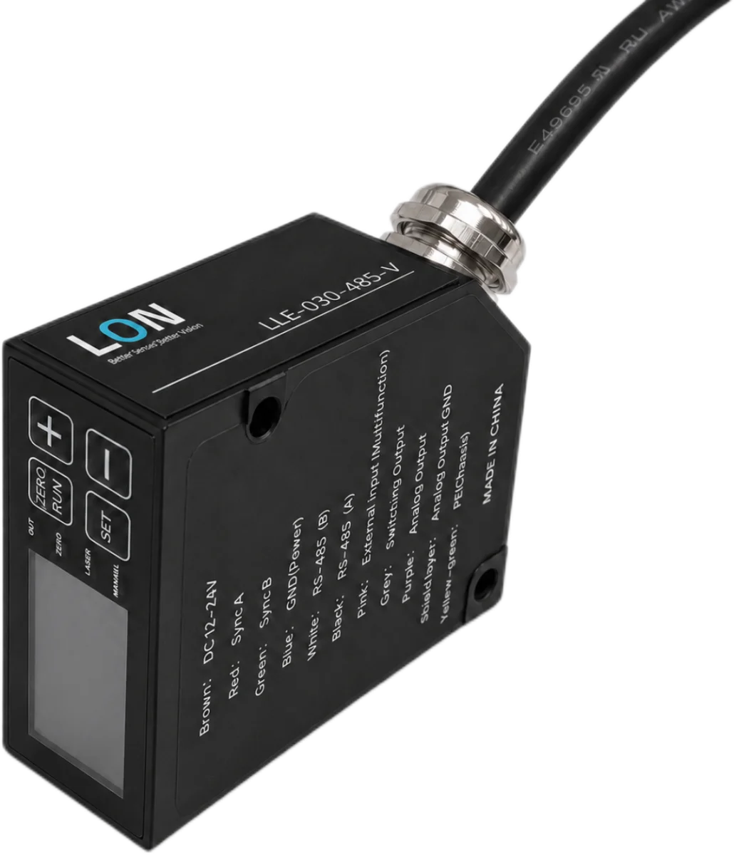 Point-laser displacement sensor